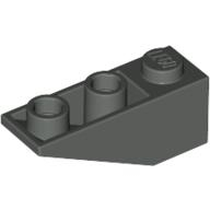 Lego kostka (kostička) 1x3 sklon (šikmá) 25° invertovaná, tmavě šedá (4112881, 428727)